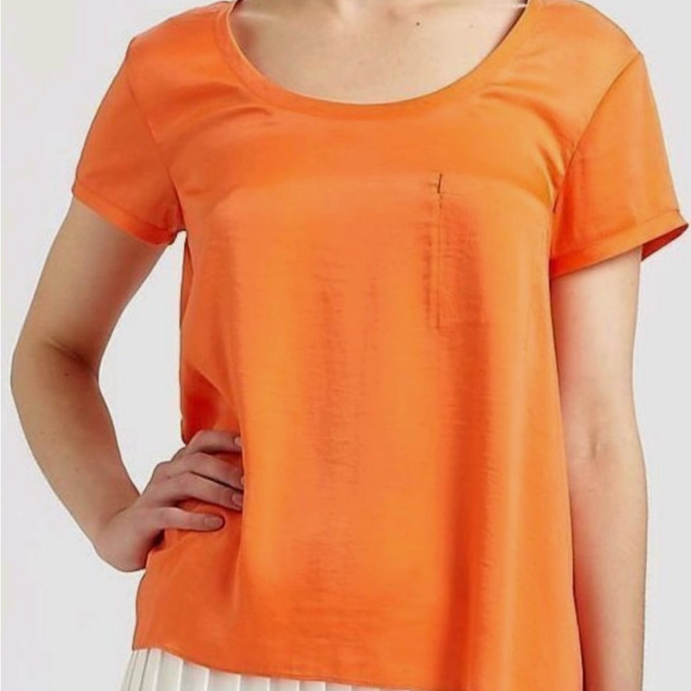 BNWT BCBG Kelsey Orange Top.